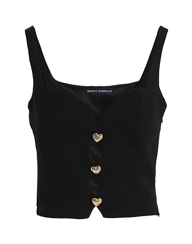 MARCO RAMBALDI Bustier Black 96% Viscose, 4% Elastane