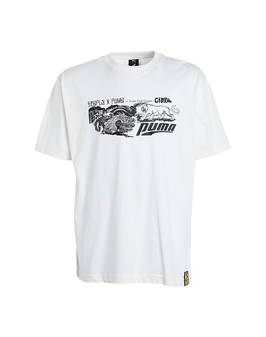 PUMA T-shirt PUMA X STAPLE Graphic Tee
 Off white 100% Cotton