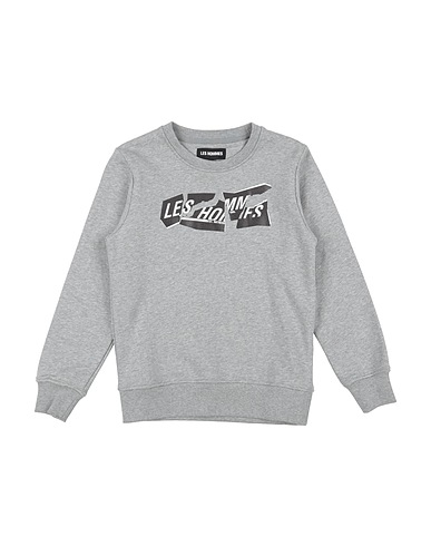 LES HOMMES Sweatshirt Light grey 100% Cotton