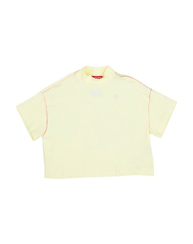 DIESEL T-shirt Pastel yellow 95% Cotton, 5% Elastane