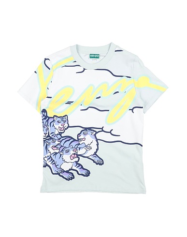KENZO KIDS T-shirt Light blue 100% Cotton