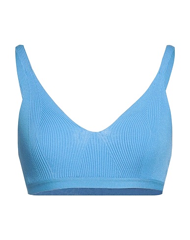 REMAIN BIRGER CHRISTENSEN Crop top Light blue 72% Viscose, 28% Polyester