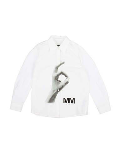 MM6 MAISON MARGIELA Patterned shirts & blouses White 100% Cotton