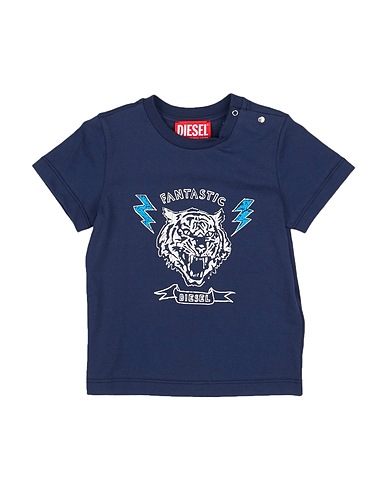 DIESEL T-shirt Blu navy 100% Cotone