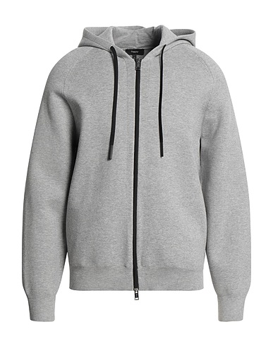 THEORY Hooded track jacket  Light grey 60% Viscose, 39% Polyester, 1% Other Fibres