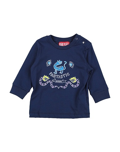 DIESEL T-shirt Midnight blue 100% Cotton