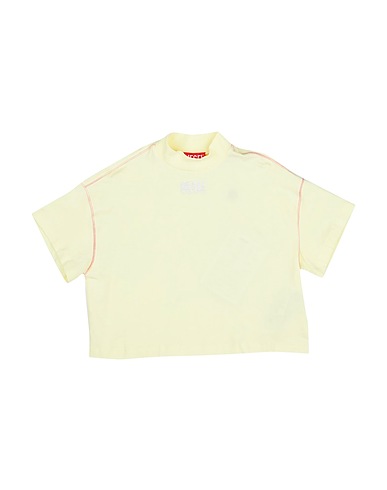 DIESEL T-shirt Pastel yellow 95% Cotton, 5% Elastane