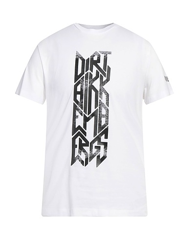 BIKKEMBERGS T-shirt White 95% Cotton, 5% Elastane