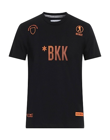 BIKKEMBERGS T-shirt Black 95% Cotton, 5% Elastane