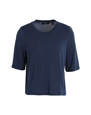 VERO MODA T-shirt Blu navy 74% Livaeco di Birla Cellulose™, 26% Poliestere
