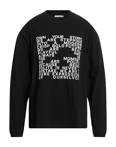 YOUNG POETS T-shirt Black 100% Cotton