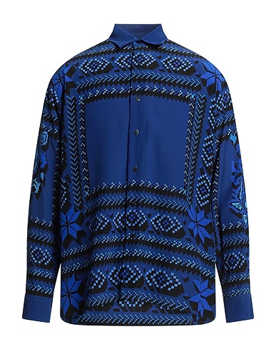 ETRO Patterned shirt Blue 100% Silk