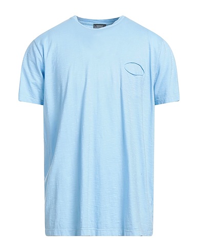ROSSOPURO Basic T-shirt Sky blue 100% Cotton