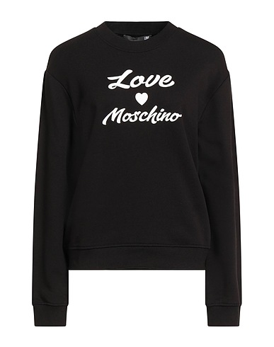 LOVE MOSCHINO Felpa Nero 100% Cotone
