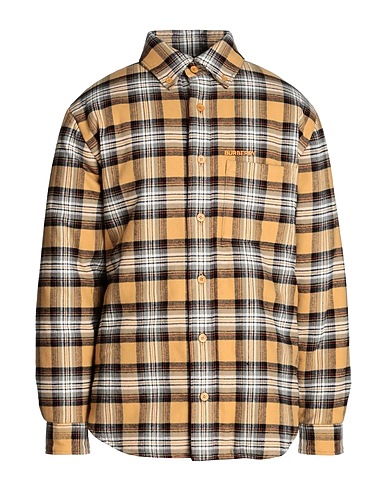 BURBERRY Checked shirt Camel 100% Cotton