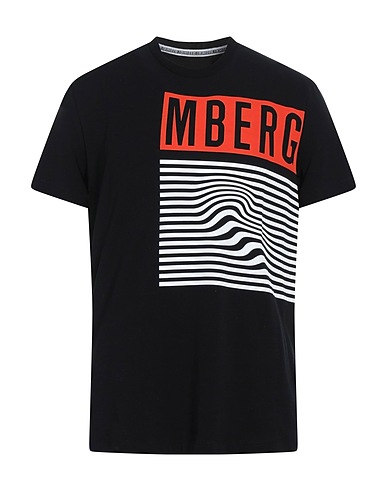 BIKKEMBERGS T-shirt Nero 95% Cotone, 5% Elastan
