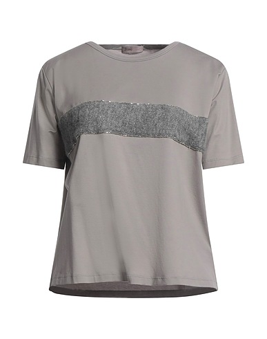 HERNO T-shirt RESORT Grigio 92% Cotone, 8% Elastan, Lana di alpaca, Poliammide, Lana