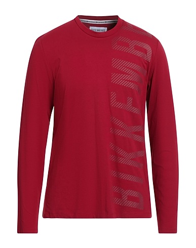 BIKKEMBERGS T-shirt Garnet 95% Cotton, 5% Elastane