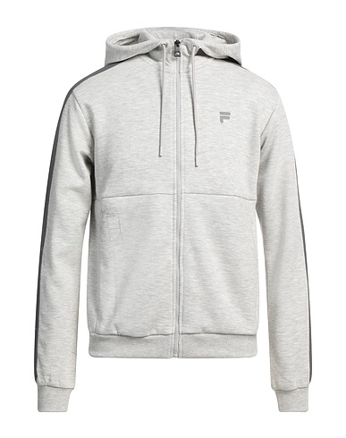 FILA Hooded track jacket  Light grey 65% Cotton, 35% Polyester