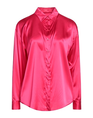 PINKO Solid colour shirts & blouses Fuchsia 94% Silk, 6% Elastane