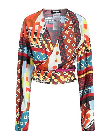 DSQUARED2 Top Brown 94% Viscose, 6% Silk