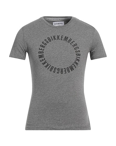 BIKKEMBERGS T-Shirt Grau 95% Baumwolle, 5% Elastan