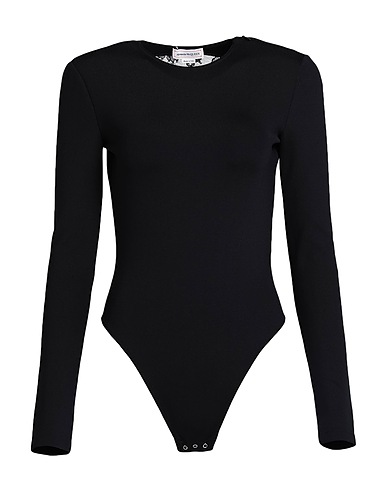 MCQUEEN TOPS & TEES Black 84% Polyamide, 16% Elastane