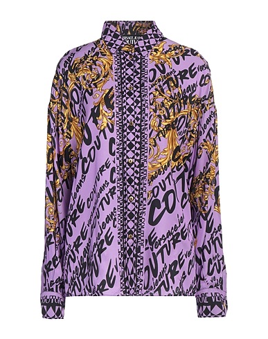VERSACE JEANS COUTURE Patterned shirts & blouses Mauve 100% Viscose