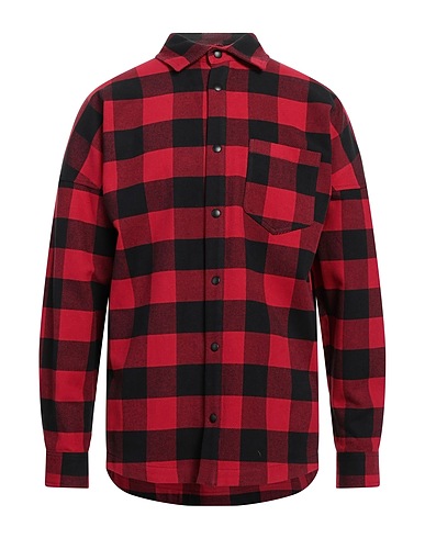 PALM ANGELS Checked shirt Red 100% Cotton