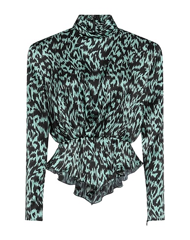 ALEXANDRE VAUTHIER Silk top Turquoise 100% Silk