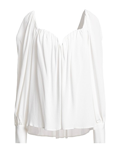 DONDUP Top White 75% Acetate, 25% Silk