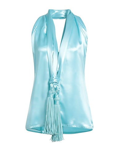 BOTTEGA VENETA Evening top Sky blue 100% Cupro