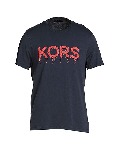 MICHAEL KORS MENS T-shirt Midnight blue 100% Cotton