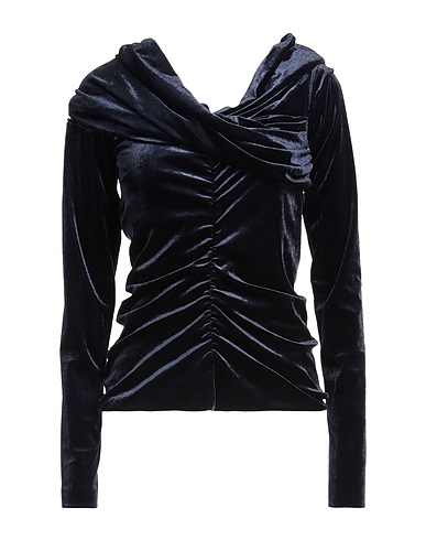 PHILOSOPHY di LORENZO SERAFINI Top Blu notte 93% Poliestere, 7% Elastan