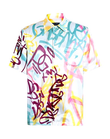 DOLCE&GABBANA Patterned shirt BIANCO 100% Silk