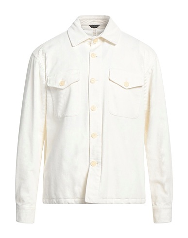 UNGARO Camicia tinta unita Avorio 97% Cotone, 3% Elastan
