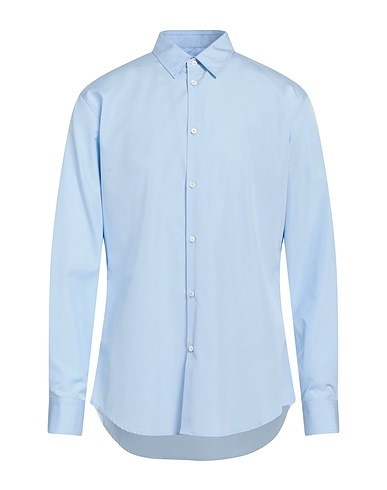 DSQUARED2 Solid colour shirt Sky blue 100% Cotton