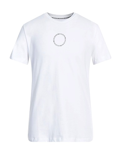 BIKKEMBERGS T-shirt White 95% Cotton, 5% Elastane