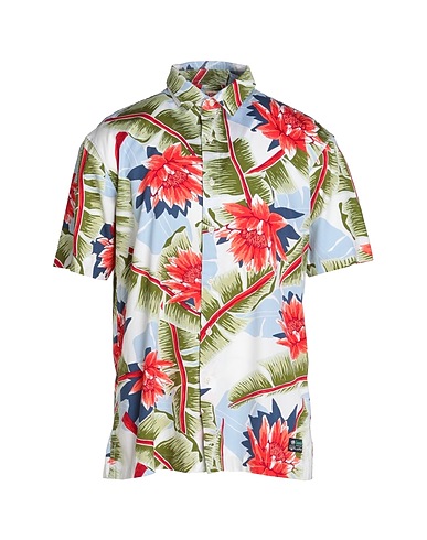 SUPERDRY Patterned shirt White 70% Modal, 30% Cotton