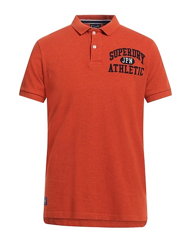 SUPERDRY Polo shirt Rust 100% Cotton