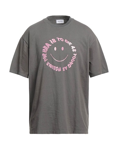 AMISH T-shirt Antracite 100% Cotone
