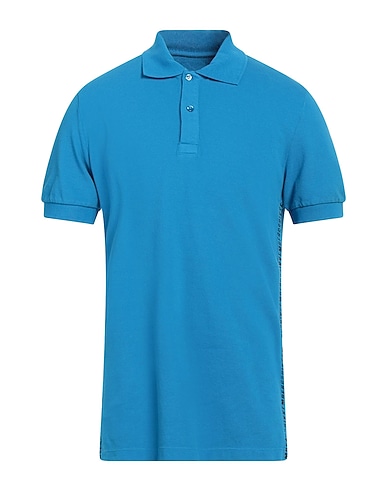 BIKKEMBERGS Polo AZZURRO 100% Cotone