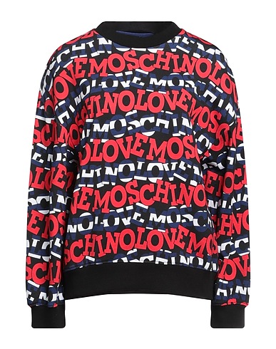 LOVE MOSCHINO Sweatshirt Black 95% Cotton, 5% Elastane