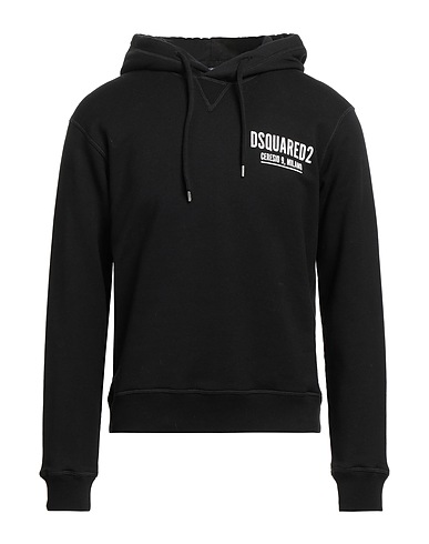 DSQUARED2 Hooded track jacket  Black 100% Cotton