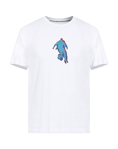 BIKKEMBERGS T-shirt Bianco 95% Cotone, 5% Elastan