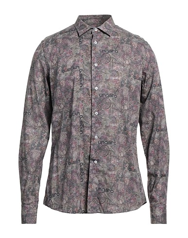 UNGARO Patterned shirt Grey 100% Cotton