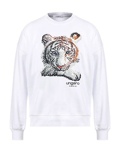 UNGARO Felpa Bianco 80% Cotone, 20% Poliestere