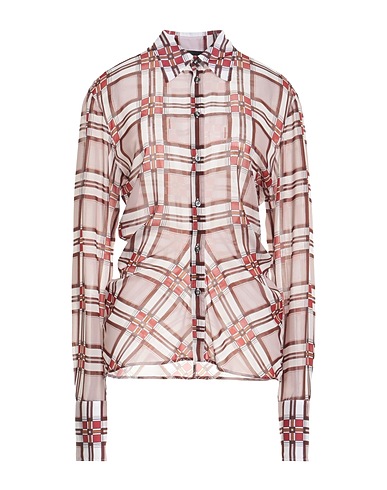 DSQUARED2 Patterned shirts & blouses Ivory 100% Polyester