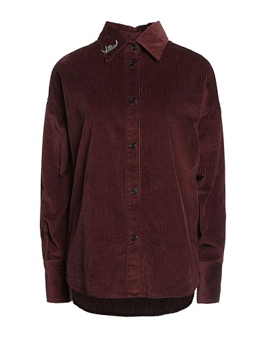 BARENA Solid color shirts & blouses Chocolate brown 100% Cotton