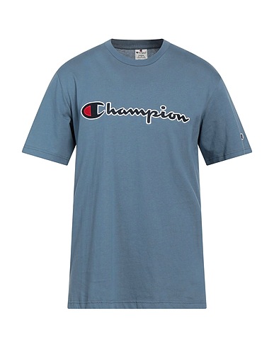 CHAMPION T-shirt Slate blue 100% Cotton
